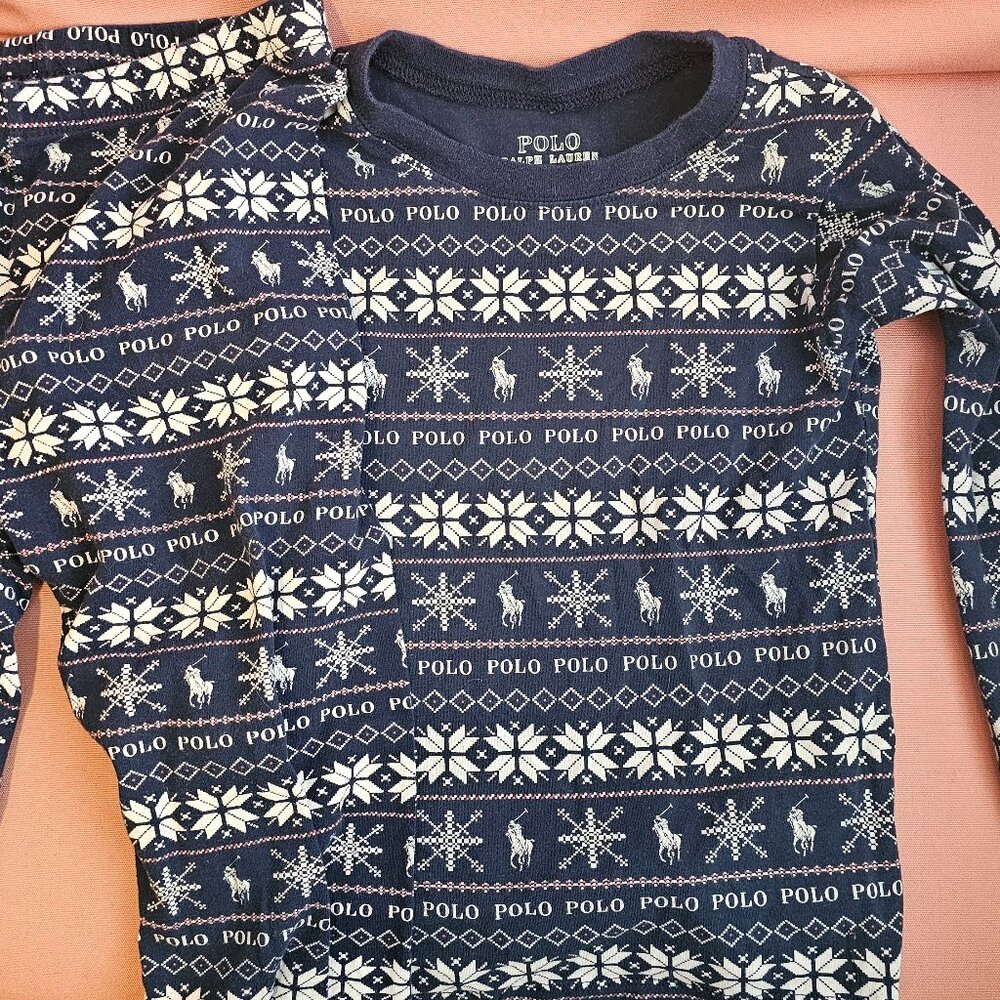 Boys polo ralph lauren christmas holiday pajamas
